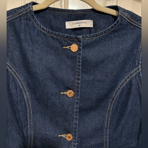 Commense Blue Denim Vest - Picture 2 of 3